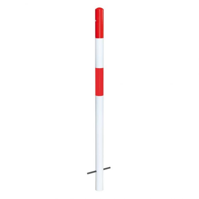 MORION paal betonneren Ø60mm 0 kettingogen rood/wit