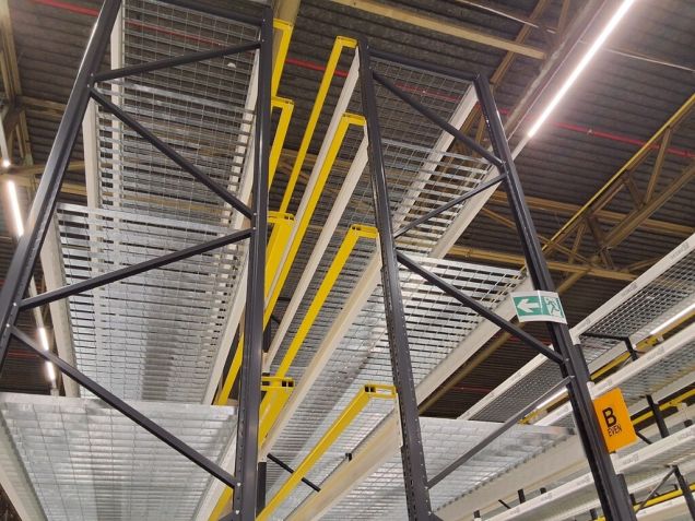 Safety Backstop Palletstelling Nedcon Gebruikt 3600mm RAL1016 