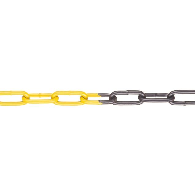 M-Ferro signalisatieketting per meter Ø6mm geel/zwart