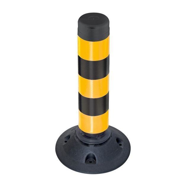 FlexPin geleidepaal Ø100mm x 460mm geel/zwart