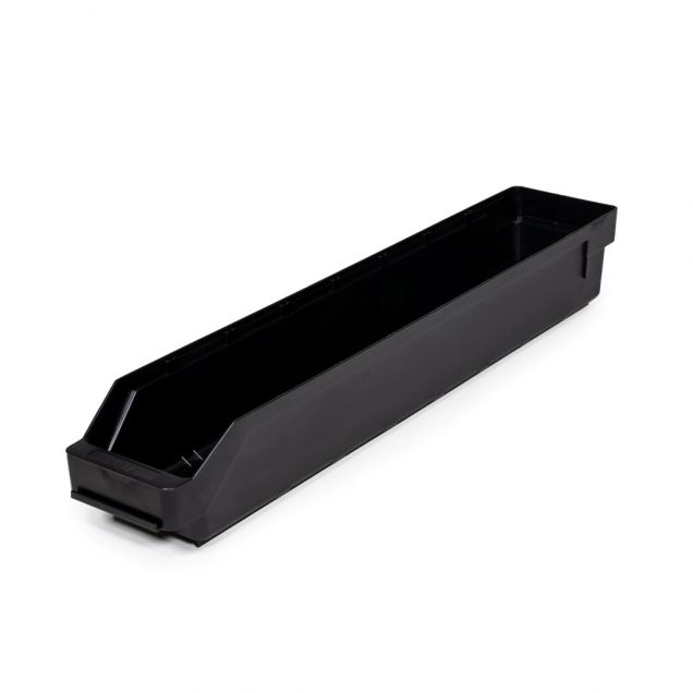Magazijnbak 6012  Zwart (ESD) 600x120x95mm (lxbxh)