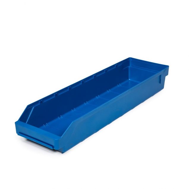 Magazijnbak 6018 Blauw 600x180x95mm (lxbxh)