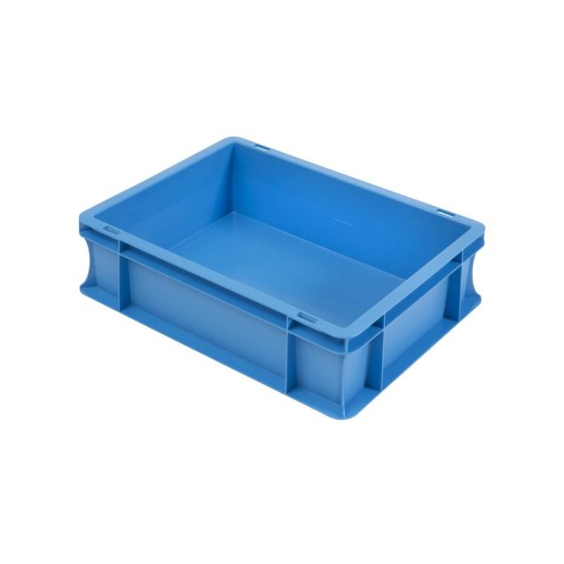 Euronorm stapelbak 400x300x120 mm (lxbxh) blauw