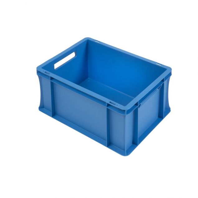 Euronorm stapelbak 400x300x220 mm (lxbxh) blauw