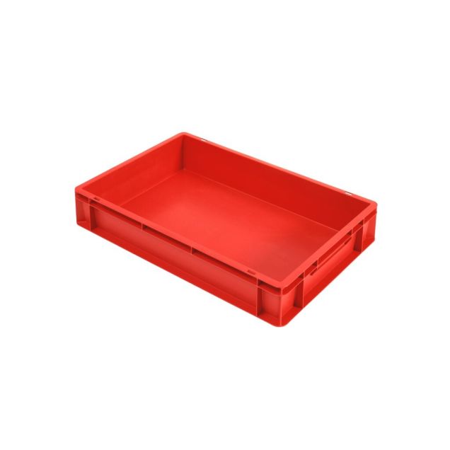 Euronorm stapelbak 600x400x120 mm (lxbxh) rood