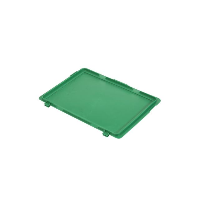 Scharnierdeksel voor Euronorm krat 400x300mm groen