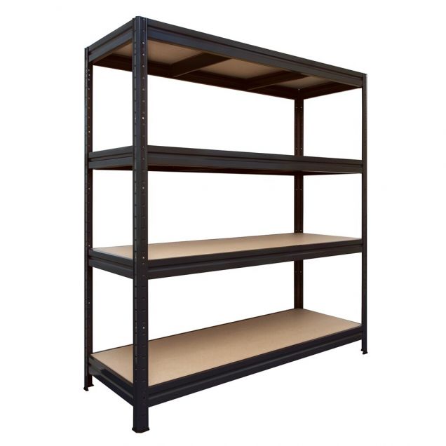 Grootvakstelling Pro 4niv 600kg zwart 1770x1600x600 mm (hxbxd)