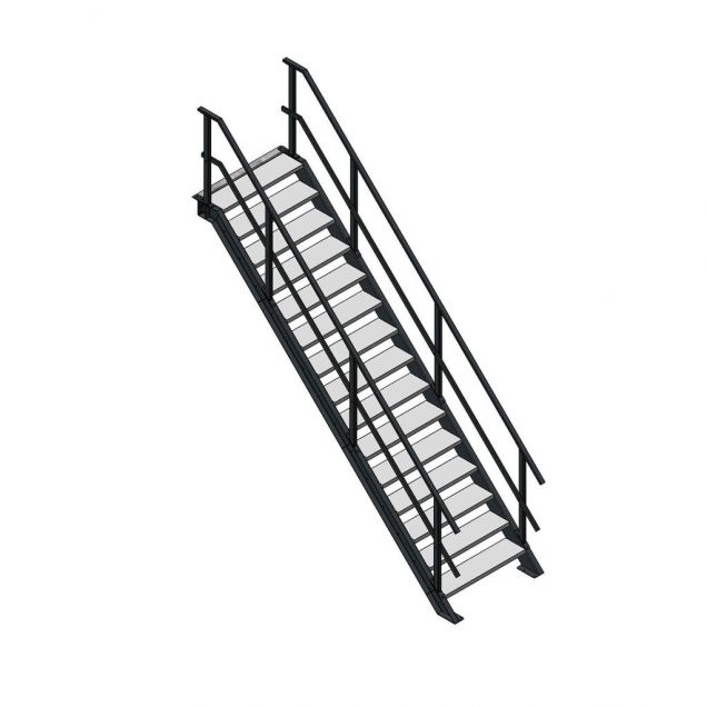Steektrap, Industriële Trap 3000x1000 mm (hxb)