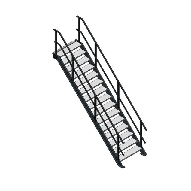 Steektrap, Industriële Trap 3000x1000 mm (hxb)