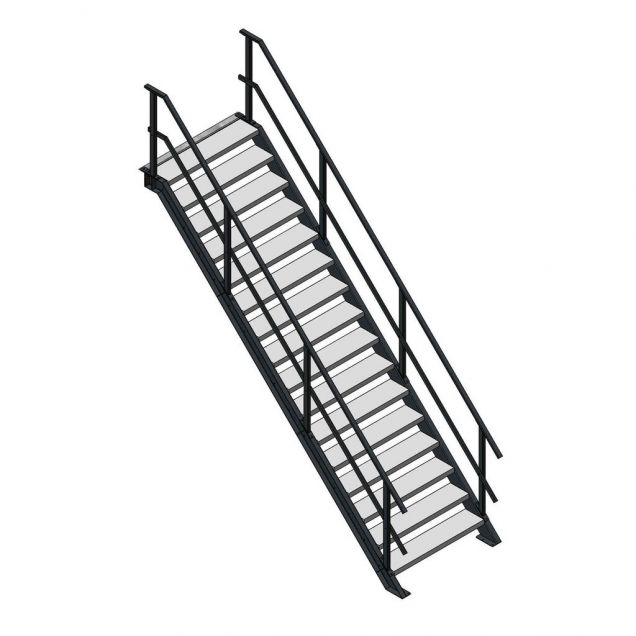 Steektrap, Industriële Trap 3500x1200 mm (hxb)