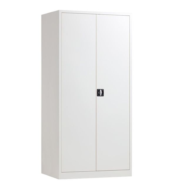 Afsluitbare metalen draaideurkast, magazijnkast 1950x920x420 mm (hxbxd) grijs