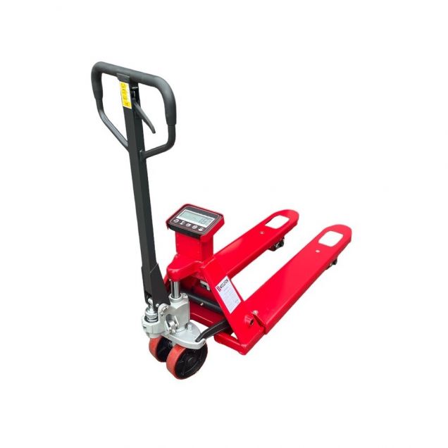 Palletwagen met weegschaal Weldon 2000 kg rood