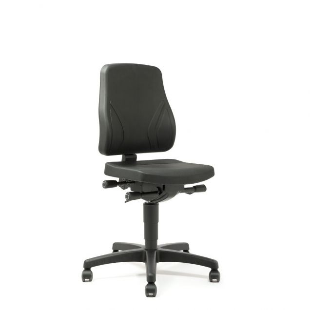 Bimos werkstoel All-in-One met wieltjes Zwart