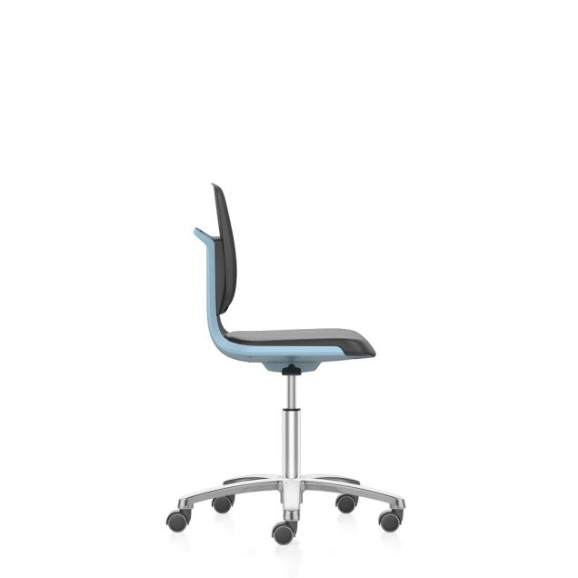 Bimos werkstoel Labsit met wieltjes Blauw