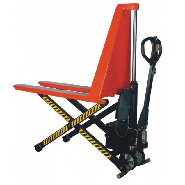 Schaarpalletwagen semi-elektrisch Weldon 1000 kg rood