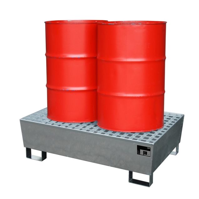 Lekbak 800x1200x360mm (bxdxh), thermisch verzinkt incl. rooster