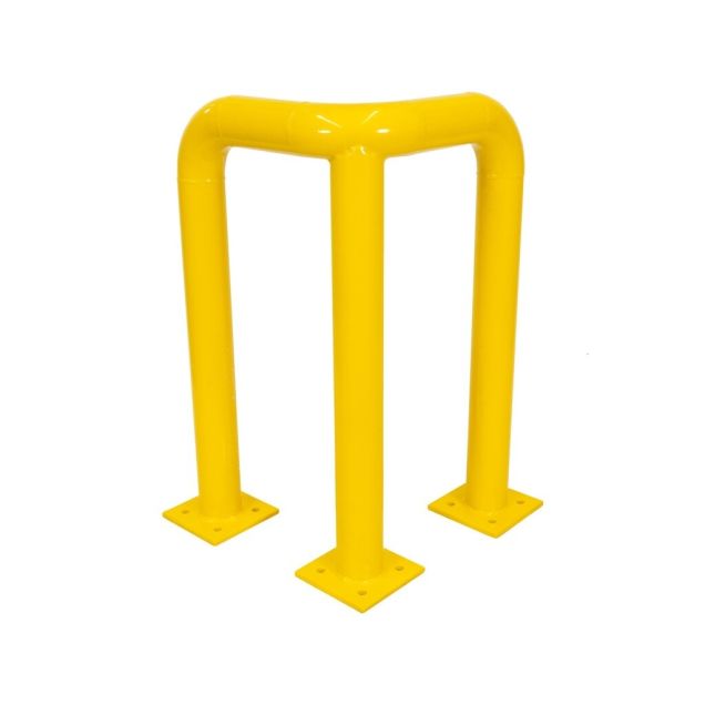 Hoekbeschermbeugel 490x490x750mm ø76mm Geel