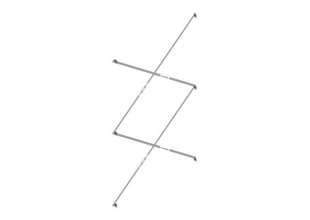 Schoorset Nedcon SF Legbordstelling Enkelzijdig Verzinkt 2200x1220mm