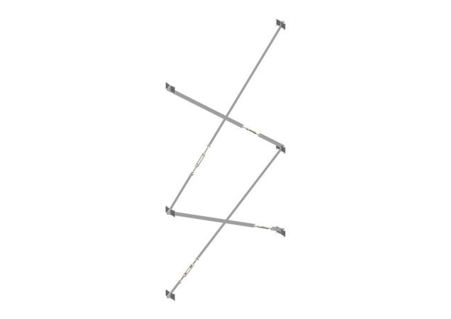Schoorset Nedcon SF Legbordstelling Dubbelzijdig Verzinkt 2000x970mm