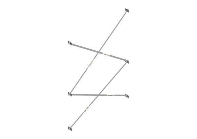 Schoorset Nedcon SF Legbordstelling Dubbelzijdig Verzinkt 2000x1220mm