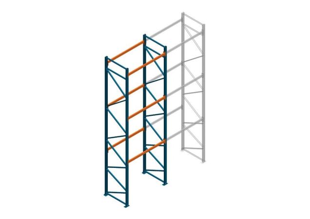 Beginsectie Nedcon Palletstelling 6000x1825x1100mm hxbxd CC09040/1007825 3niveaus 2750kg/niv