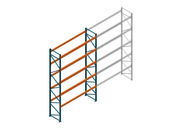 Beginsectie Nedcon Palletstelling 6500x3600x1100mm hxbxd CC13050/1007825 5niveaus 2650kg/niv