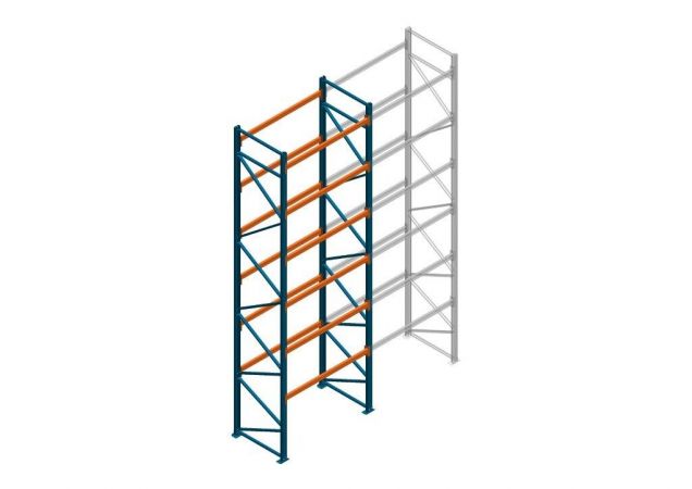 Beginsectie Nedcon Palletstelling 6500x1825x1100mm hxbxd CC09040/1007825 6niveaus 2750kg/niv