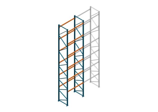 Beginsectie Nedcon Palletstelling 8000x1825x1100mm hxbxd CC09040/1007825 6niveaus 2750kg/niv