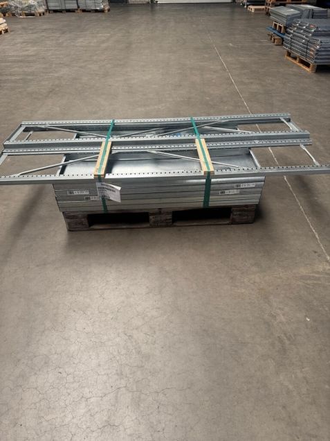 Voordeelpartij gebruikte Nedcon legbordstelling 2000x2530x400mm hxbxd 5niveaus 175kg/niv