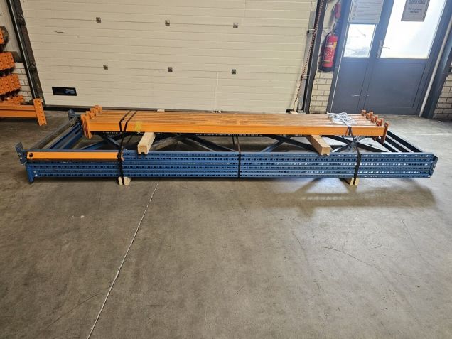 Voordeelpartij gebruikte Nedcon palletstelling 3600x5800x1100mm hxbxd 2niveaus 1800kg/niv
