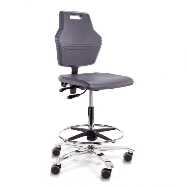 Score werkstoel Pro 4402 met wieltjes en voetenring 59-84cm