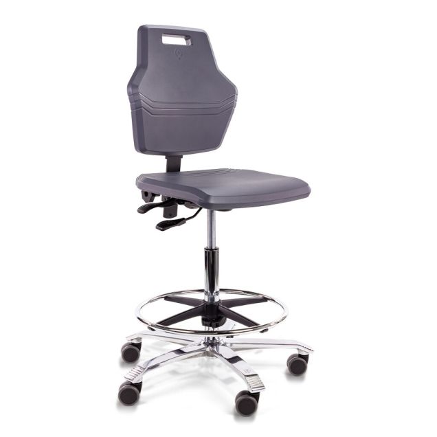 Score werkstoel Pro 4402 met wieltjes en voetenring 59-84cm
