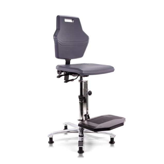 Score werkstoel Pro 4408 met glijders en voetenplank 59-84cm
