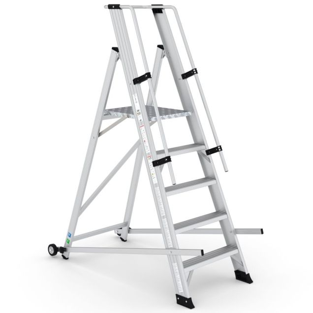Magazijntrap Wixor opvouwbaar 5 treden