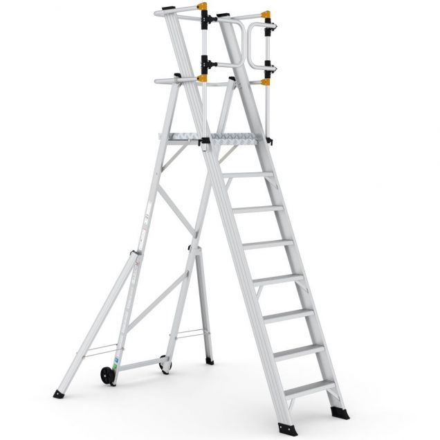 Magazijntrap Wixor opvouwbaar extra veilig 8 treden