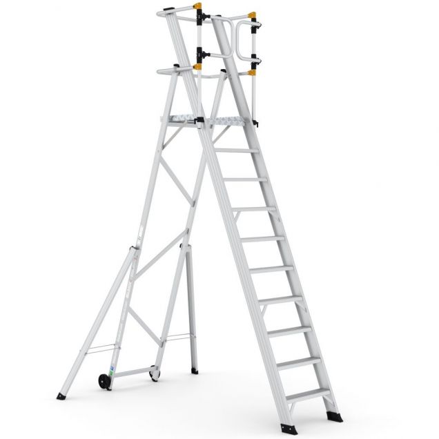 Magazijntrap Wixor opvouwbaar extra veilig 10 treden