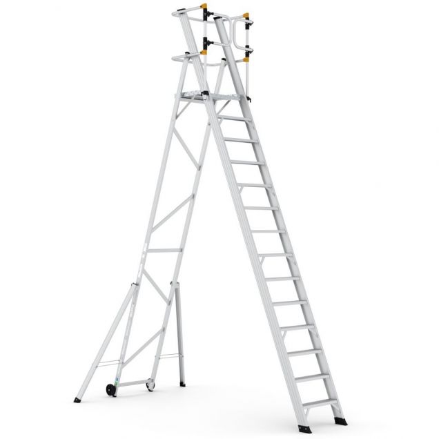 Magazijntrap Wixor opvouwbaar extra veilig 14 treden