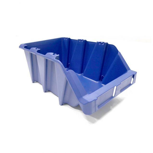 Stapelbare en nestbare magazijnbak S5 360x217x155 mm (lxbxh) blauw