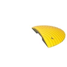 TOPSTOP-7 verkeersdrempel eindstuk vrouw 250x500x70mm Geel