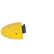TOPSTOP-5 verkeersdrempel eindstuk man 250x400x50mm Geel