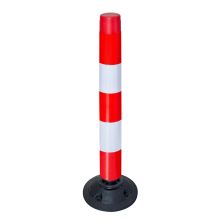 FlexPin geleidepaal Ø100mm x 1000mm rood/wit