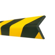 MORION stootrand-L profiel 60x60x10 zelfklevend 1000 mm geel/zwart