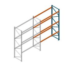 Aanbouwsectie deels gebruikte Nedcon PR palletstelling 4000x3100x1100mm hxbxd 3niveaus 2600kg/niv