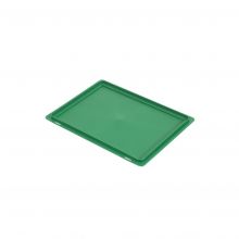 Oplegdeksel voor Euronorm krat 400x300mm groen