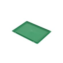 Oplegdeksel voor Euronorm krat 400x300mm groen