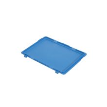 Scharnierdeksel voor Euronorm krat 400x300mm blauw