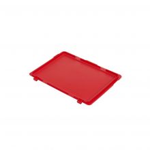 Scharnierdeksel voor Euronorm krat 400x300mm rood