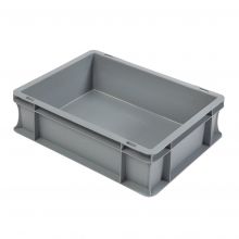 Euronorm stapelbak 400x300x120 mm (lxbxh) lichtgrijs