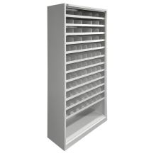 Vakkenkast 2010x1000x400 mm (hxbxd) grijs