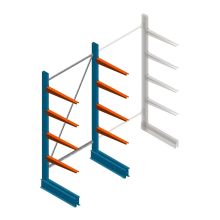 Lichte draagarmstelling BR enkelzijdig 2000x1000x600 mm (hxbxd) 4 niveaus beginsectie
